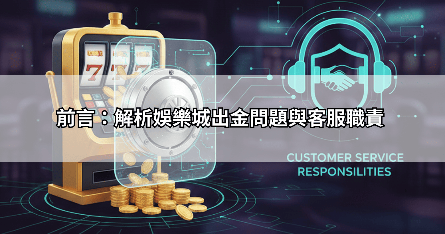 前言：解析娛樂城出金問題與客服職責