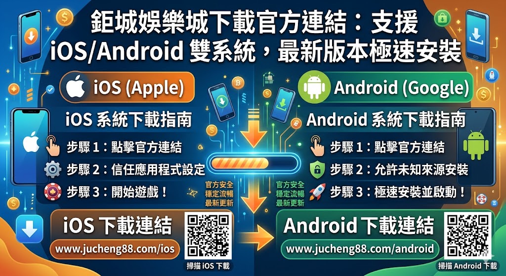 鉅城娛樂城下載官方連結:支援 iOS/Android 雙系統,最新版本極速安裝